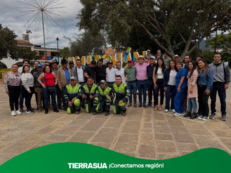 Entrega de Banco de maquinaria amarilla para el mantenimiento vial rural en Sutamarchán